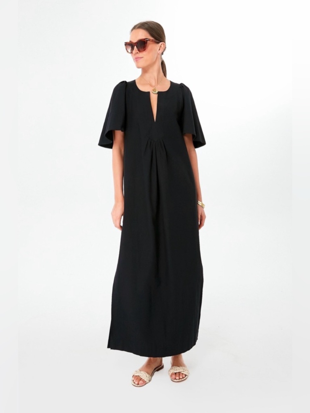 Pomander Place Black Finley Maxi Dress XXXL NWT Tuckernuck 100% Cotton